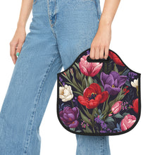 Load image into Gallery viewer, Deep Tulips Lunch Bag
