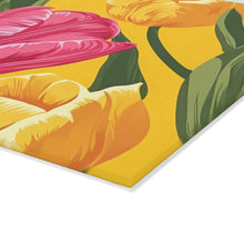 Load image into Gallery viewer, Sunny Day Tulips Glass Cutting Board
