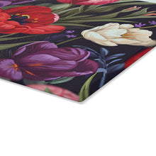 Load image into Gallery viewer, Deep Tulips Glass Cutting Board
