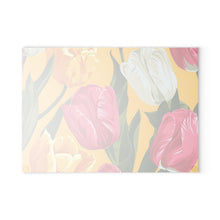 Load image into Gallery viewer, Sunny Day Tulips Glass Cutting Board
